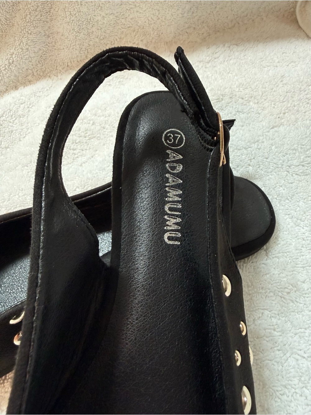 Studded Black Slingback Mules bundle shoes for deep discounts :) - Picture 2 of 7